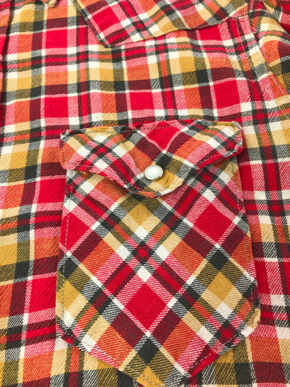 【中古品】【メンズ】 RANCHCRAFT ランチクラフト 60～70's WESTERN PLAID SHIRT VDR991 ウエスタン シャツ 長袖シャツ ヴィンテージ 146-260825-rt-04-tagh サイズ：不明 下記参照 カラー：レッド 万代Net店