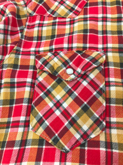 【中古品】【メンズ】 RANCHCRAFT ランチクラフト 60～70's WESTERN PLAID SHIRT VDR991 ウエスタン シャツ 長袖シャツ ヴィンテージ 146-260825-rt-04-tagh サイズ：不明 下記参照 カラー：レッド 万代Net店