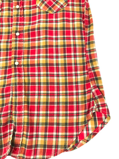 【中古品】【メンズ】 RANCHCRAFT ランチクラフト 60～70's WESTERN PLAID SHIRT VDR991 ウエスタン シャツ 長袖シャツ ヴィンテージ 146-260825-rt-04-tagh サイズ：不明 下記参照 カラー：レッド 万代Net店