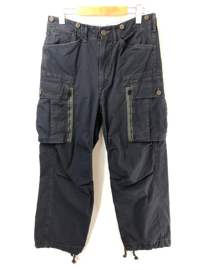 【中古品】【メンズ】 RRL ダブルアールエル RANGER POPLON CARGO PANTS NAVY カーゴパンツ ボトムス 156-260827-rt-07-tagh サイズ：30×30 カラー：ブラック 万代Net店