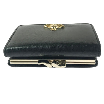 【中古品】【レディース】 VIVIENNE WESTWOOD ヴィヴィアンウエストウッド SMALL FRAME WALLET スモール フレーム ウォレット がま口 3つ折り財布 181-260908-na-15-tagh カラー：ブラック 万代Net店