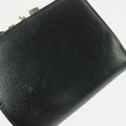 【中古品】【レディース】 VIVIENNE WESTWOOD ヴィヴィアンウエストウッド SMALL FRAME WALLET スモール フレーム ウォレット がま口 3つ折り財布 181-260908-na-15-tagh カラー：ブラック 万代Net店