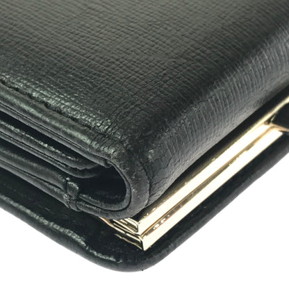【中古品】【レディース】 VIVIENNE WESTWOOD ヴィヴィアンウエストウッド SMALL FRAME WALLET スモール フレーム ウォレット がま口 3つ折り財布 181-260908-na-15-tagh カラー：ブラック 万代Net店