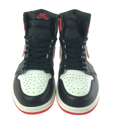 【中古品】【メンズ】 NIKE ナイキ AIR JORDAN 1 RETRO HIGH OG RED 555088-112 エア ジョーダン 1 レトロ ハイ スニーカー 靴 160-260830-rt-01-tagh サイズ：28.5cm US10.5 カラー：SUMMIT WHITE/TRACK RED-BLACK 万代Net店