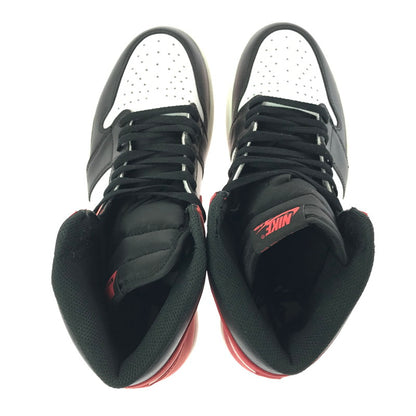 【中古品】【メンズ】 NIKE ナイキ AIR JORDAN 1 RETRO HIGH OG RED 555088-112 エア ジョーダン 1 レトロ ハイ スニーカー 靴 160-260830-rt-01-tagh サイズ：28.5cm US10.5 カラー：SUMMIT WHITE/TRACK RED-BLACK 万代Net店