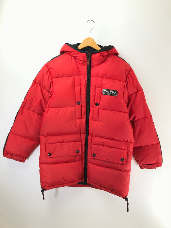 【現状渡し品】【メンズ】 DKNY ACTIVE ダナキャラン ニューヨーク 90's HOODED DOWN JACKET 90年代 フーデッド ダウンジャケット アウター 146-260826-rt-20-tagh サイズ：XS カラー：レッド 万代Net店