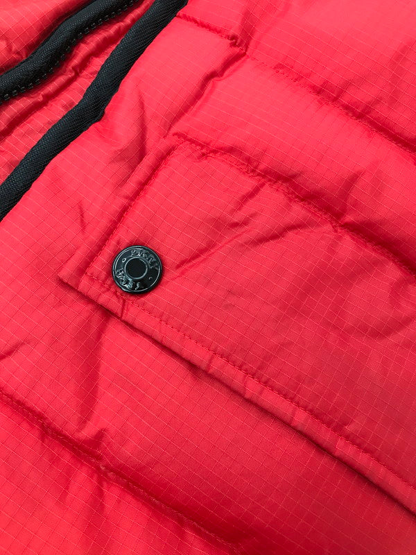 【現状渡し品】【メンズ】 DKNY ACTIVE ダナキャラン ニューヨーク 90's HOODED DOWN JACKET 90年代 フーデッド ダウンジャケット アウター 146-260826-rt-20-tagh サイズ：XS カラー：レッド 万代Net店