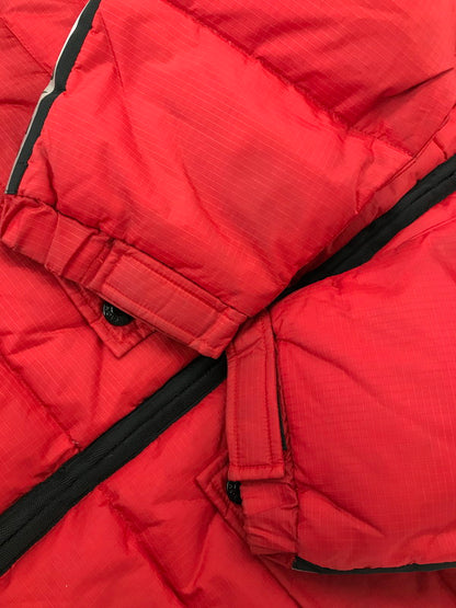 【現状渡し品】【メンズ】 DKNY ACTIVE ダナキャラン ニューヨーク 90's HOODED DOWN JACKET 90年代 フーデッド ダウンジャケット アウター 146-260826-rt-20-tagh サイズ：XS カラー：レッド 万代Net店