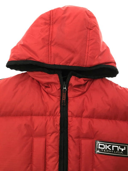【現状渡し品】【メンズ】 DKNY ACTIVE ダナキャラン ニューヨーク 90's HOODED DOWN JACKET 90年代 フーデッド ダウンジャケット アウター 146-260826-rt-20-tagh サイズ：XS カラー：レッド 万代Net店
