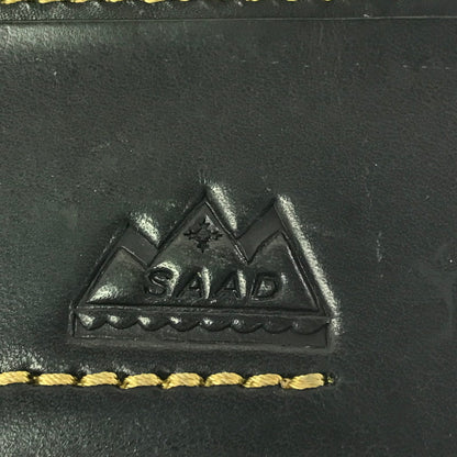 【現状渡し品】【メンズ】 SAAD サード LEATHER LONG WALLET クロコ型押し レザー ロングウォレット 長財布 200-260908-na-19-tagh カラー：ブラック 万代Net店
