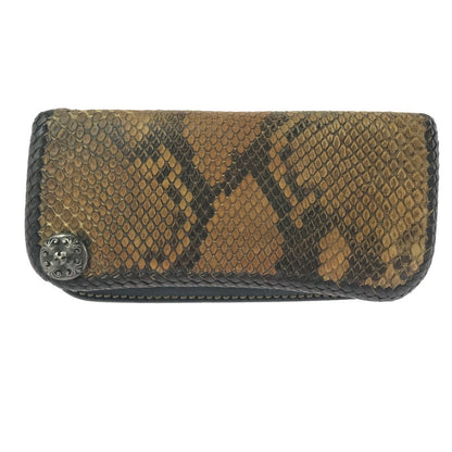 【現状渡し品】【メンズ】 SAAD サード LEATHER LONG WALLET コンチョ付き レザー ロングウォレット 長財布 200-260908-na-18-tagh カラー：ブラウン系 万代Net店