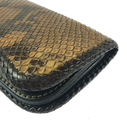 【現状渡し品】【メンズ】 SAAD サード LEATHER LONG WALLET コンチョ付き レザー ロングウォレット 長財布 200-260908-na-18-tagh カラー：ブラウン系 万代Net店