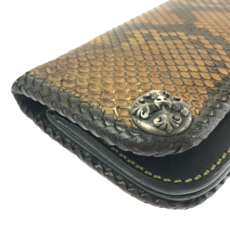 【現状渡し品】【メンズ】 SAAD サード LEATHER LONG WALLET コンチョ付き レザー ロングウォレット 長財布 200-260908-na-18-tagh カラー：ブラウン系 万代Net店
