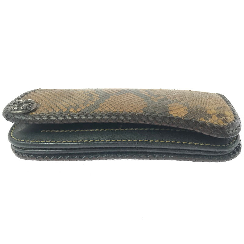 【現状渡し品】【メンズ】 SAAD サード LEATHER LONG WALLET コンチョ付き レザー ロングウォレット 長財布 200-260908-na-18-tagh カラー：ブラウン系 万代Net店