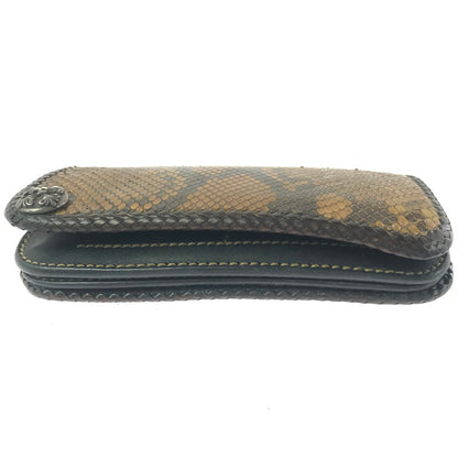 【現状渡し品】【メンズ】 SAAD サード LEATHER LONG WALLET コンチョ付き レザー ロングウォレット 長財布 200-260908-na-18-tagh カラー：ブラウン系 万代Net店
