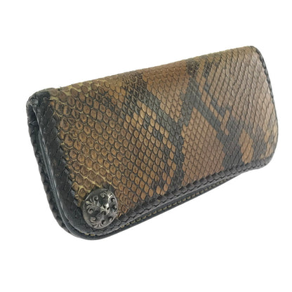 【現状渡し品】【メンズ】 SAAD サード LEATHER LONG WALLET コンチョ付き レザー ロングウォレット 長財布 200-260908-na-18-tagh カラー：ブラウン系 万代Net店