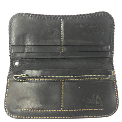 【現状渡し品】【メンズ】 SAAD サード LEATHER LONG WALLET コンチョ付き レザー ロングウォレット 長財布 200-260908-na-18-tagh カラー：ブラウン系 万代Net店