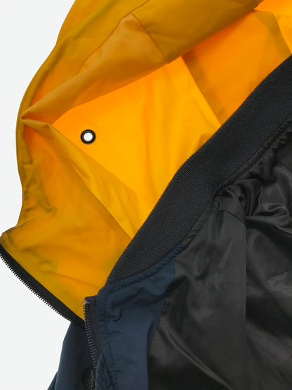 【中古品】【メンズ】 AVIREX アヴィレックス REMODEL BOMBER JACKET NAVY YELLOW 6192153 リモデル ボンバー ジャケット アウター 145-260826-rt-19-tagh サイズ：L カラー：ネイビー/イエロー 万代Net店