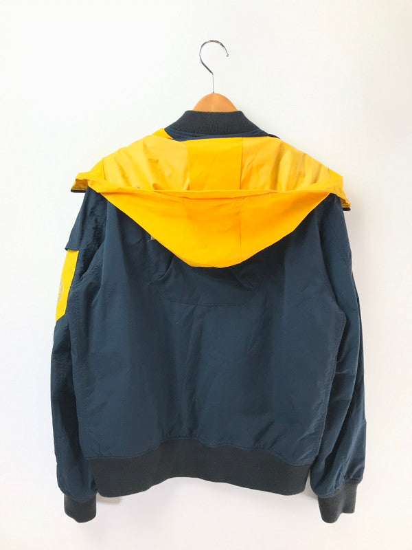 【中古品】【メンズ】 AVIREX アヴィレックス REMODEL BOMBER JACKET NAVY YELLOW 6192153 リモデル ボンバー ジャケット アウター 145-260826-rt-19-tagh サイズ：L カラー：ネイビー/イエロー 万代Net店