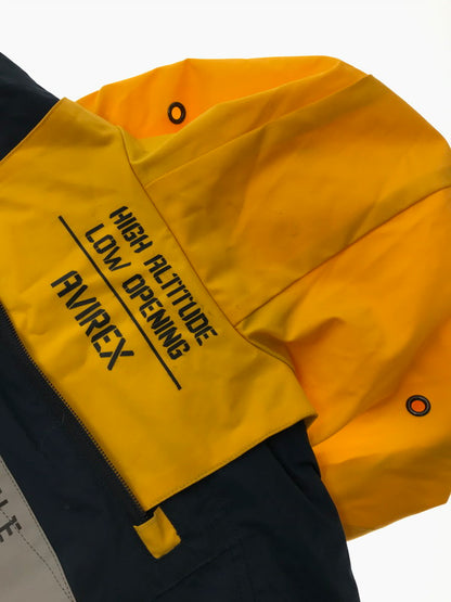 【中古品】【メンズ】 AVIREX アヴィレックス REMODEL BOMBER JACKET NAVY YELLOW 6192153 リモデル ボンバー ジャケット アウター 145-260826-rt-19-tagh サイズ：L カラー：ネイビー/イエロー 万代Net店