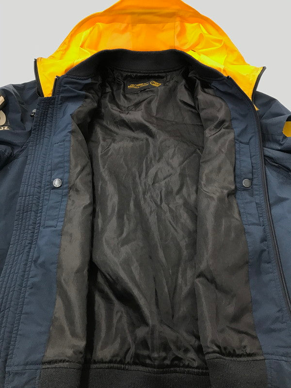 【中古品】【メンズ】 AVIREX アヴィレックス REMODEL BOMBER JACKET NAVY YELLOW 6192153 リモデル ボンバー ジャケット アウター 145-260826-rt-19-tagh サイズ：L カラー：ネイビー/イエロー 万代Net店