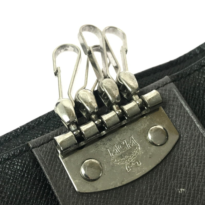 【中古品】【メンズ】 MCM エム・シー・エム 4 HOOK KEY CASE MXK6SLL55BK001 4連キーケース 服飾雑貨 183-260908-na-14-tagh カラー：ブラック 万代Net店