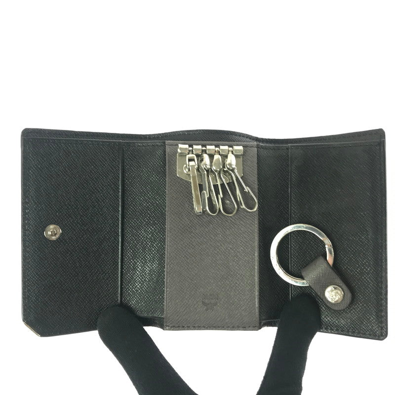 【中古品】【メンズ】 MCM エム・シー・エム 4 HOOK KEY CASE MXK6SLL55BK001 4連キーケース 服飾雑貨 183-260908-na-14-tagh カラー：ブラック 万代Net店