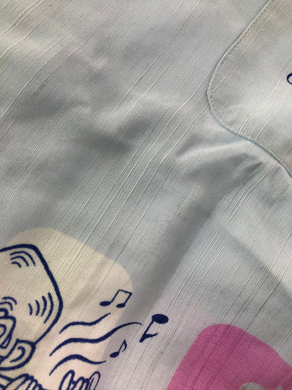 【中古品】【メンズ】 DRY BONES ドライボーンズ OPEN COLLAR SHIRT DS-950 オープンカラーシャツ 半袖シャツ 145-260920-na-04-tagh サイズ：34/XS カラー：ライトブルー 万代Net店