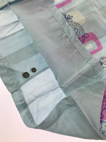 【中古品】【メンズ】 DRY BONES ドライボーンズ OPEN COLLAR SHIRT DS-950 オープンカラーシャツ 半袖シャツ 145-260920-na-04-tagh サイズ：34/XS カラー：ライトブルー 万代Net店