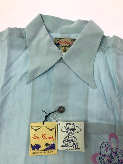 【中古品】【メンズ】 DRY BONES ドライボーンズ OPEN COLLAR SHIRT DS-950 オープンカラーシャツ 半袖シャツ 145-260920-na-04-tagh サイズ：34/XS カラー：ライトブルー 万代Net店