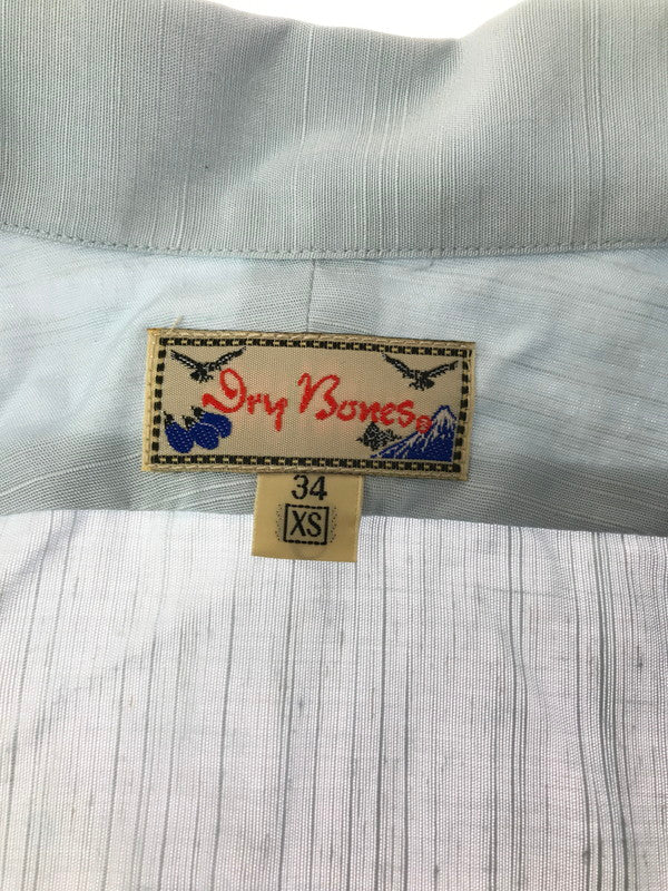 【中古品】【メンズ】 DRY BONES ドライボーンズ OPEN COLLAR SHIRT DS-950 オープンカラーシャツ 半袖シャツ 145-260920-na-04-tagh サイズ：34/XS カラー：ライトブルー 万代Net店