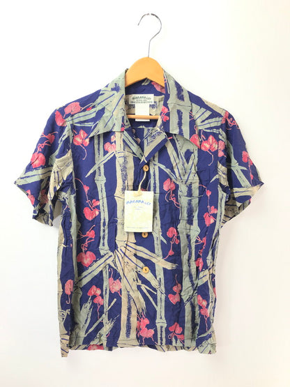 【中古品】【メンズ】 MAKANALEI マカナレイ SILK BAMBOO SHEATH PATTERN ALOHA SHIRT AMT-014 2001年製 アロハシャツt 開襟シャツ トップス 145-260826-rt-05-tagh サイズ：XS カラー：ネイビー 万代Net店