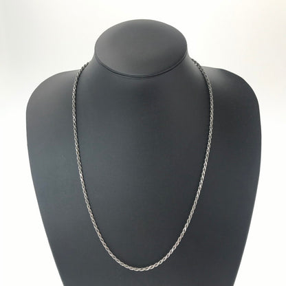 【中古品】【メンズ】 AVALANCHE アヴァランチ SV925 ROPE CHAIN NECKLACE ロープ チェーン ネックレス アクセサリー 192-260907-na-04-tagh カラー：シルバー 万代Net店