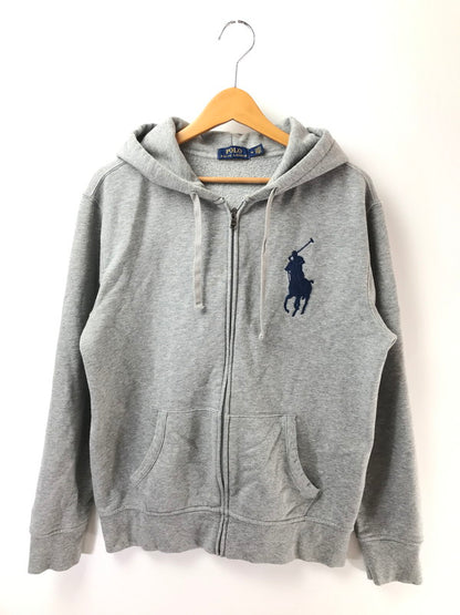 【中古品】【メンズ】 POLO RALPH LAUREN ポロ・ラルフローレン BIG PONY HOODIE GRAY ビッグ ポニー フーディー パーカー トップス 147-260826-rt-08-tagh サイズ：M カラー：グレー 万代Net店