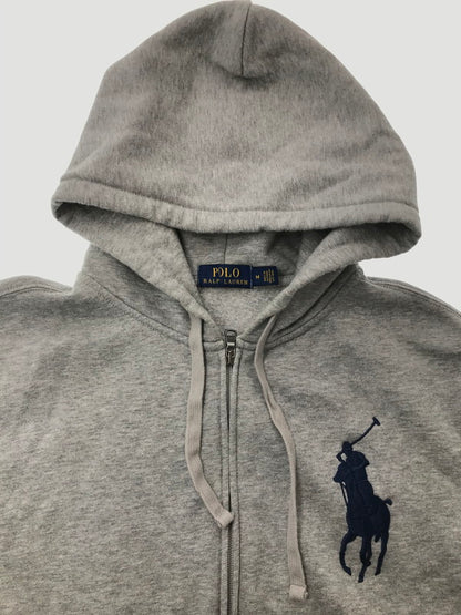 【中古品】【メンズ】 POLO RALPH LAUREN ポロ・ラルフローレン BIG PONY HOODIE GRAY ビッグ ポニー フーディー パーカー トップス 147-260826-rt-08-tagh サイズ：M カラー：グレー 万代Net店