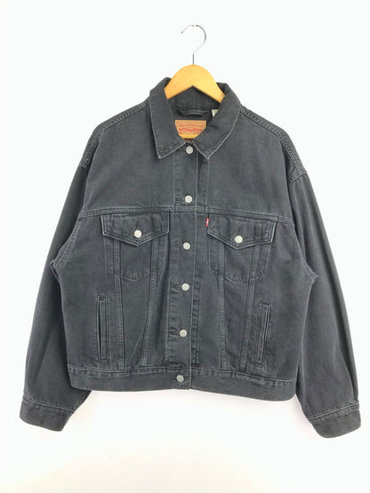 【中古品】【メンズ】 LEVI'S リーバイス DENIM TRACKER JACKET BLACK A1743-0044 デニム トラッカー ジャケット ライトアウター 147-260829-rt-06-tagh サイズ：L カラー：ブラック 万代Net店