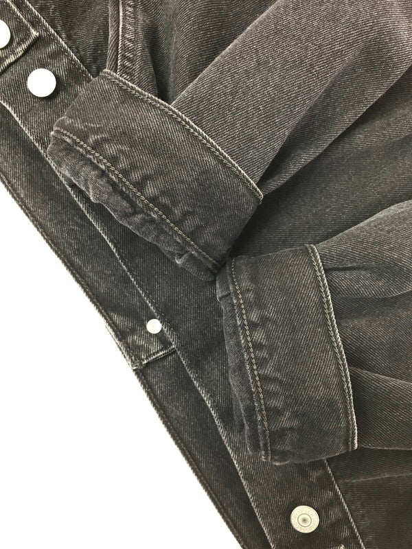 【中古品】【メンズ】 LEVI'S リーバイス DENIM TRACKER JACKET BLACK A1743-0044 デニム トラッカー ジャケット ライトアウター 147-260829-rt-06-tagh サイズ：L カラー：ブラック 万代Net店