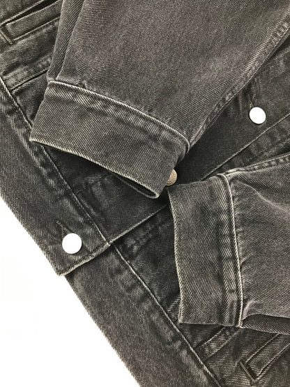 【中古品】【メンズ】 LEVI'S リーバイス DENIM TRACKER JACKET BLACK A1743-0044 デニム トラッカー ジャケット ライトアウター 147-260829-rt-06-tagh サイズ：L カラー：ブラック 万代Net店