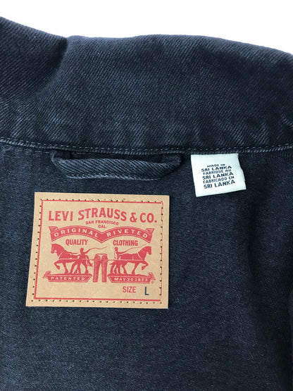 【中古品】【メンズ】 LEVI'S リーバイス DENIM TRACKER JACKET BLACK A1743-0044 デニム トラッカー ジャケット ライトアウター 147-260829-rt-06-tagh サイズ：L カラー：ブラック 万代Net店