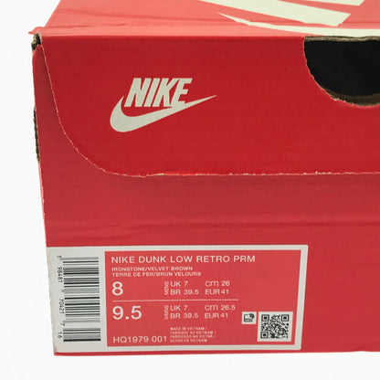 【中古美品】【メンズ】 NIKE ナイキ DUNK LOW IRONSTONE VELVET BROWN ダンク ロー スニーカー 靴 160-260830-rt-08-tagh サイズ：26cm US8 カラー：VELVET BROWN 万代Net店