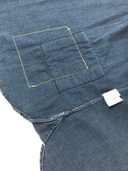 【中古品】【メンズ】 TMT ティーエムティー RIPPED LONG-SLEEVE DENIM SHIRT INDIGO TSH-F1501 ロングスリーブ デニム シャツ 長袖シャツ 145-260829-rt-02-tagh サイズ：L カラー：インディゴ 万代Net店