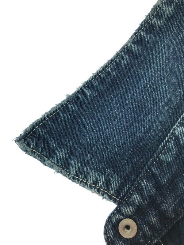 【中古品】【メンズ】 TMT ティーエムティー RIPPED LONG-SLEEVE DENIM SHIRT INDIGO TSH-F1501 ロングスリーブ デニム シャツ 長袖シャツ 145-260829-rt-02-tagh サイズ：L カラー：インディゴ 万代Net店