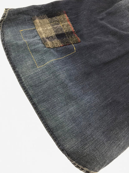 【中古品】【メンズ】 TMT ティーエムティー RIPPED LONG-SLEEVE DENIM SHIRT INDIGO TSH-F1501 ロングスリーブ デニム シャツ 長袖シャツ 145-260829-rt-02-tagh サイズ：L カラー：インディゴ 万代Net店