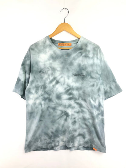 【中古品】【メンズ】 STUDIO SEVEN スタジオ セブン TIE-DYE T-SHIRT WITH BACK PRINT IN UPPERCASE 70864238 タイダイ Tシャツ トップス 142-260829-rt-01-tagh サイズ：M カラー：グレー 万代Net店