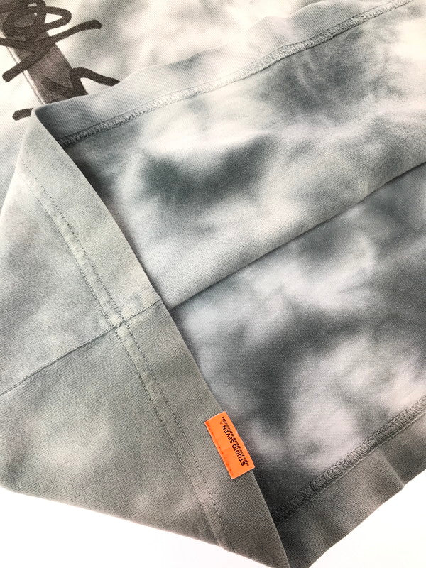 【中古品】【メンズ】 STUDIO SEVEN スタジオ セブン TIE-DYE T-SHIRT WITH BACK PRINT IN UPPERCASE 70864238 タイダイ Tシャツ トップス 142-260829-rt-01-tagh サイズ：M カラー：グレー 万代Net店