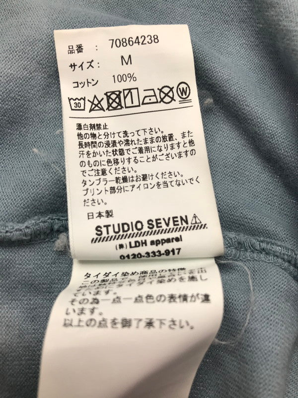 【中古品】【メンズ】 STUDIO SEVEN スタジオ セブン TIE-DYE T-SHIRT WITH BACK PRINT IN UPPERCASE 70864238 タイダイ Tシャツ トップス 142-260829-rt-01-tagh サイズ：M カラー：グレー 万代Net店