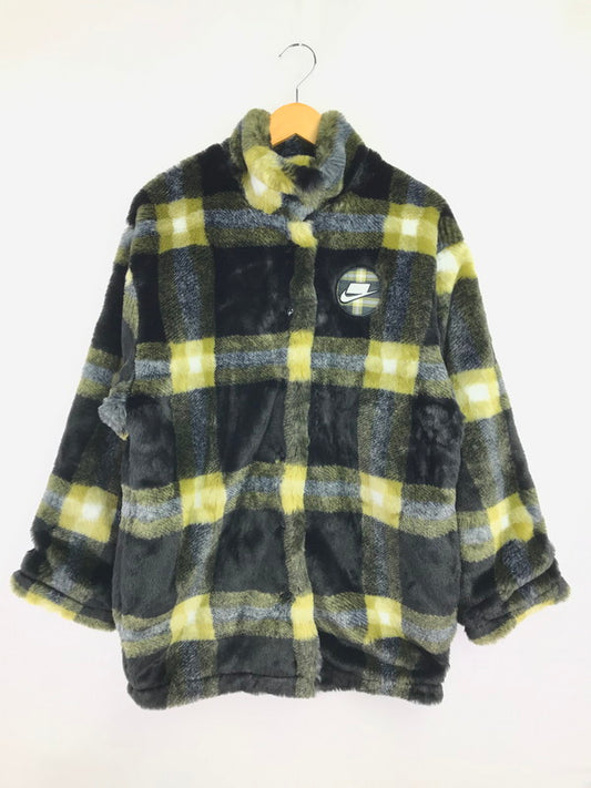 【中古品】【メンズ】 NIKE ナイキ AS W NSW FX FUR AOP JKT YELLOW BLACK GREEN GRAY DD4542-010 フェイクファー ジャケット アウター 148-260829-rt-07-tagh サイズ：M カラー：イエロー 万代Net店