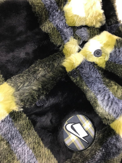 【中古品】【メンズ】 NIKE ナイキ AS W NSW FX FUR AOP JKT YELLOW BLACK GREEN GRAY DD4542-010 フェイクファー ジャケット アウター 148-260829-rt-07-tagh サイズ：M カラー：イエロー 万代Net店