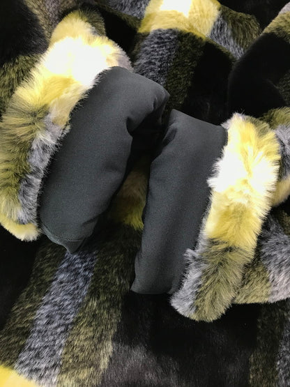 【中古品】【メンズ】 NIKE ナイキ AS W NSW FX FUR AOP JKT YELLOW BLACK GREEN GRAY DD4542-010 フェイクファー ジャケット アウター 148-260829-rt-07-tagh サイズ：M カラー：イエロー 万代Net店