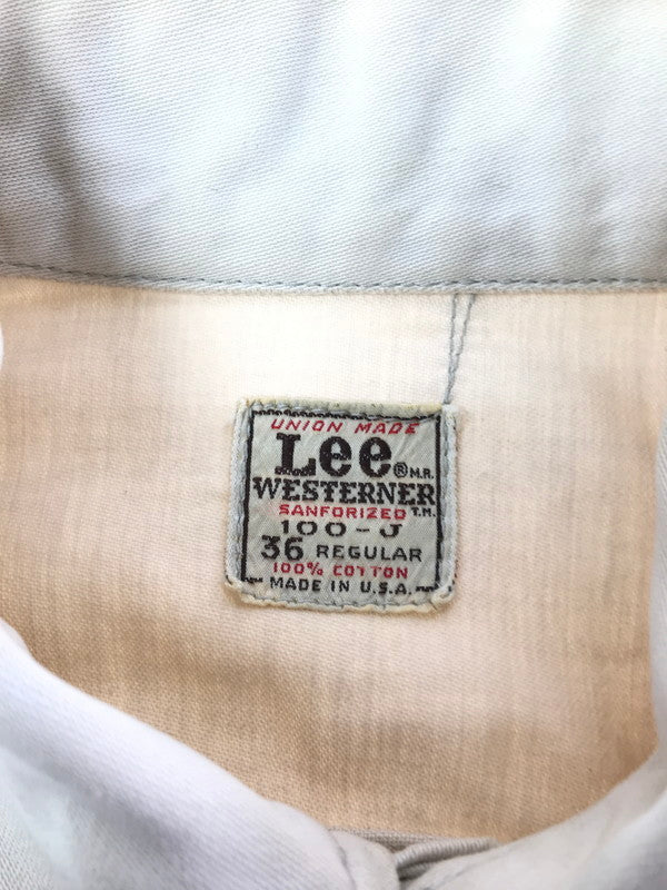 【ジャンク品】【メンズ】 LEE リー 60～70's 100-J WESTERNER JACKET 60～70年代 ウエスターナー ジャケット ライトアウター 146-260829-rt-04-tagh サイズ：36 カラー：ホワイト 万代Net店